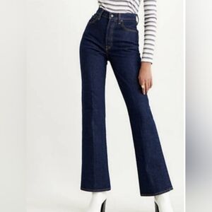 Levi's premium ribcage button fly bootcut jeans size 24x33